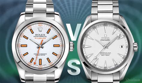 rolex milgauss vs omega|rolex milgaus steel.